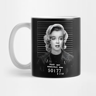 Marilyn monroe mugshot cartoon Mug